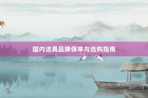 国内洁具品牌保举与选购指南